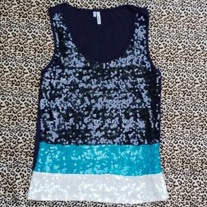 Simply Y Sequin Colorblock Tank Top! 💥